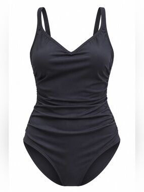 Speedo Classic Black One-Piece Swimsuit 22W